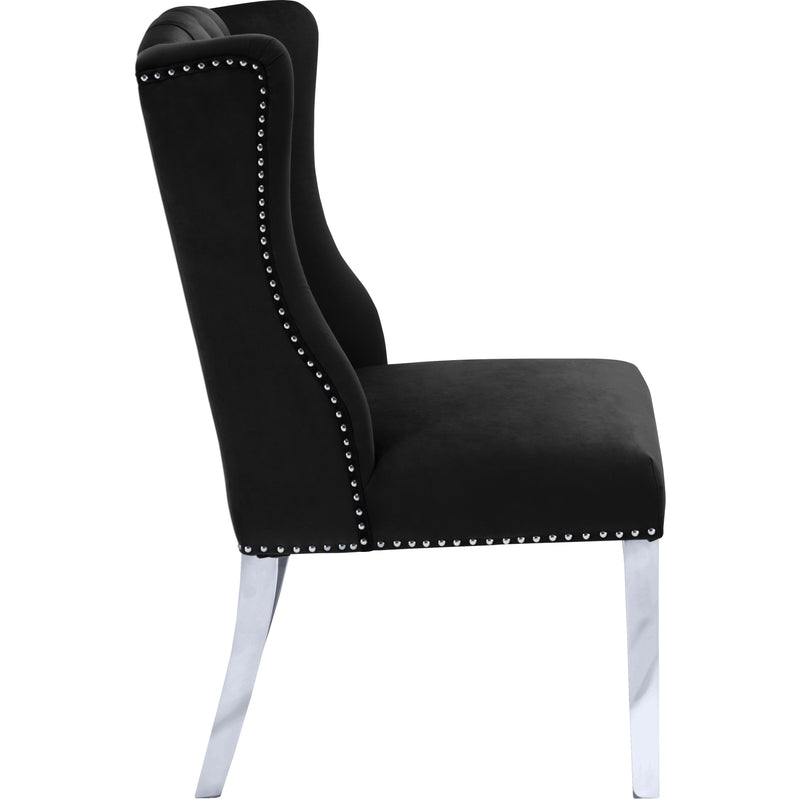 Meridian Suri Black Velvet Dining Chair IMAGE 2