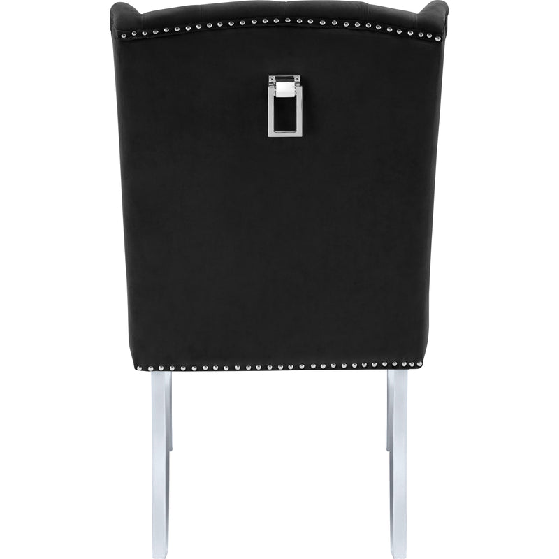 Meridian Suri Black Velvet Dining Chair IMAGE 3