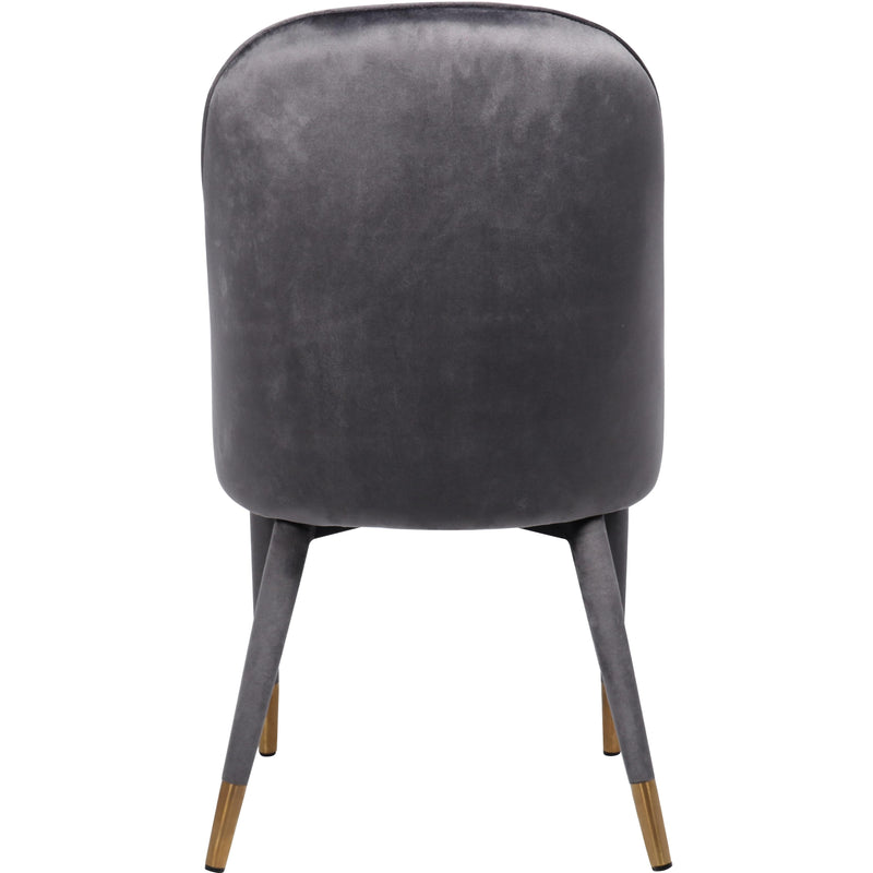 Meridian Belle Grey Velvet Dining Chair IMAGE 2