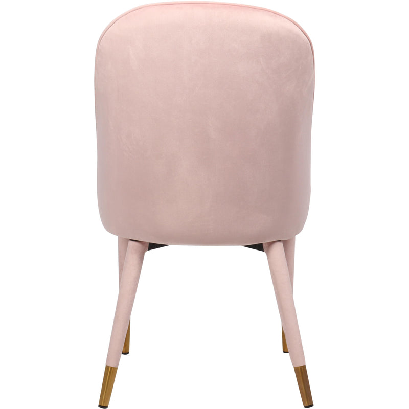 Meridian Belle Pink Velvet Dining Chair IMAGE 2