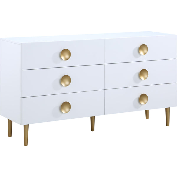 Meridian Zayne White Dresser IMAGE 1