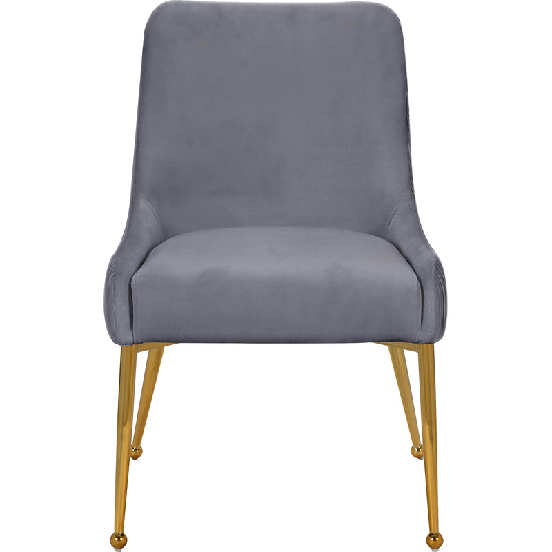 Meridian Ace Grey Velvet Dining Chair IMAGE 2