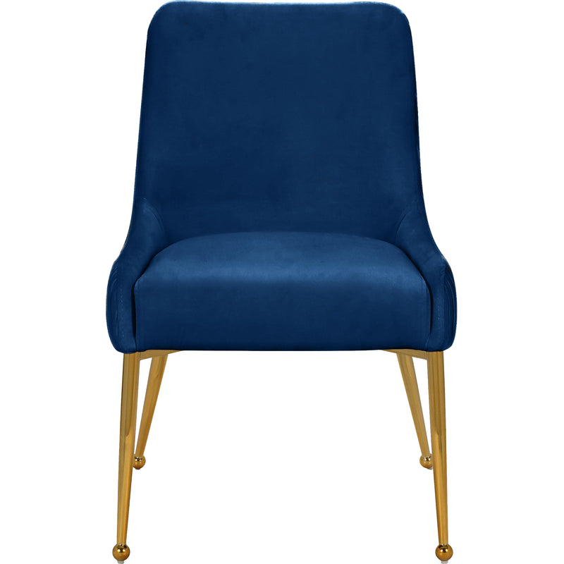 Meridian Ace Navy Velvet Dining Chair IMAGE 2