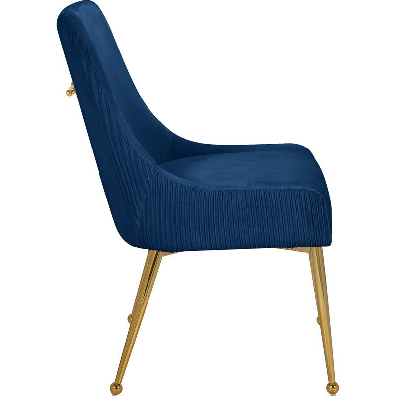 Meridian Ace Navy Velvet Dining Chair IMAGE 3