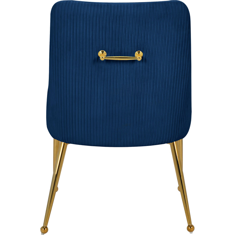 Meridian Ace Navy Velvet Dining Chair IMAGE 5