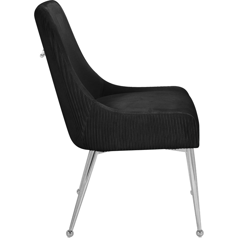 Meridian Ace Black Velvet Dining Chair IMAGE 3