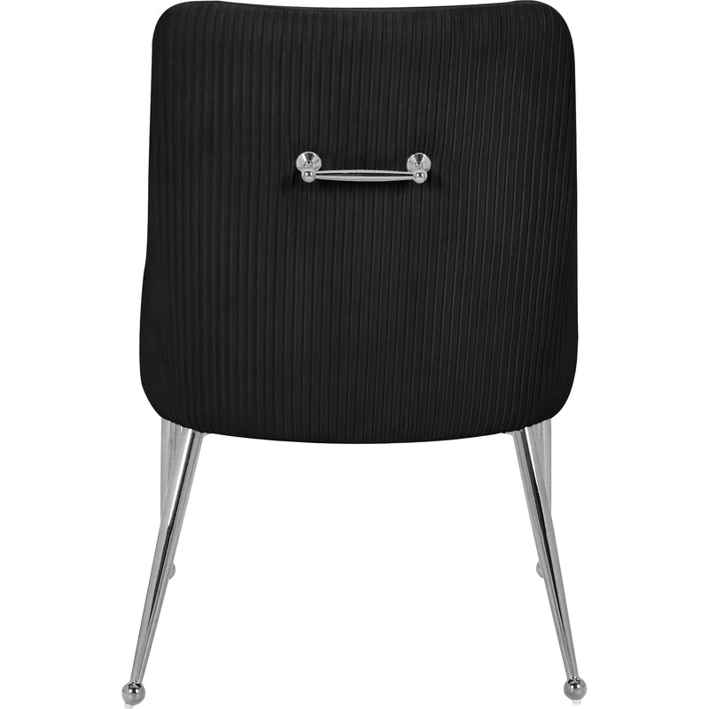 Meridian Ace Black Velvet Dining Chair IMAGE 5