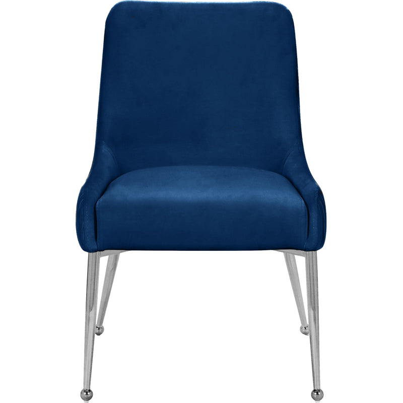 Meridian Ace Navy Velvet Dining Chair IMAGE 2