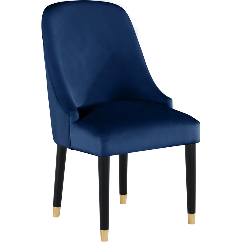 Meridian Omni Navy Velvet Dining Chair IMAGE 1