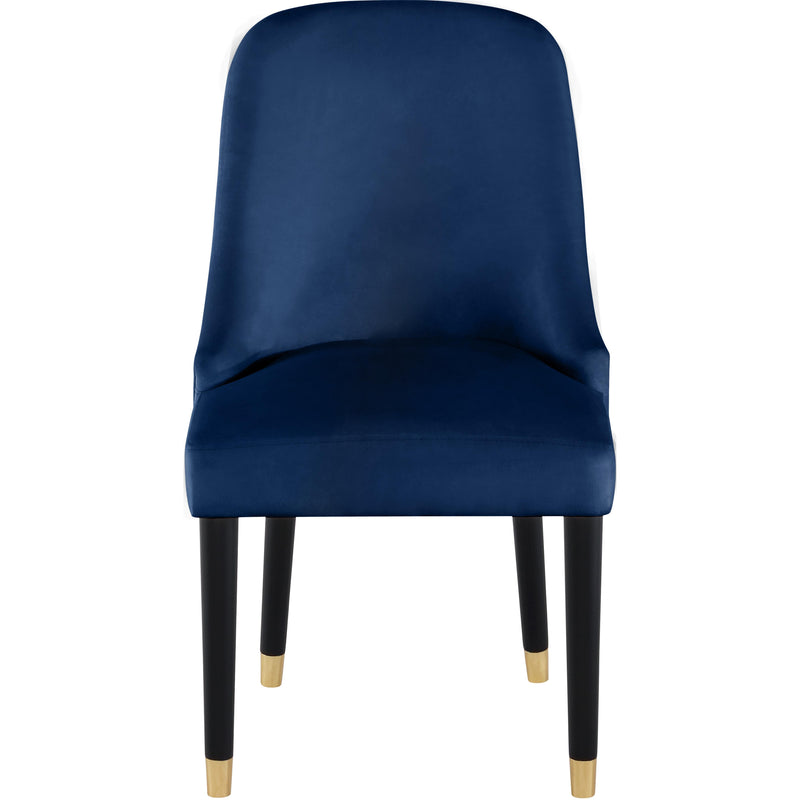 Meridian Omni Navy Velvet Dining Chair IMAGE 2