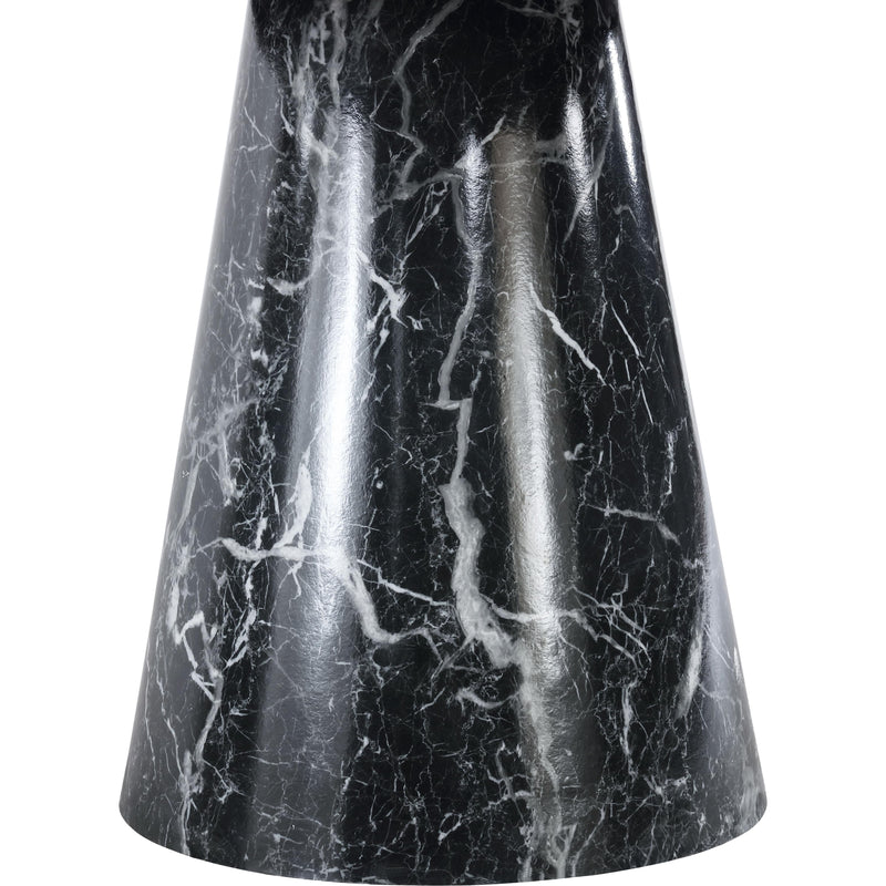 Meridian Omni Black Faux Marble Dining Table IMAGE 2