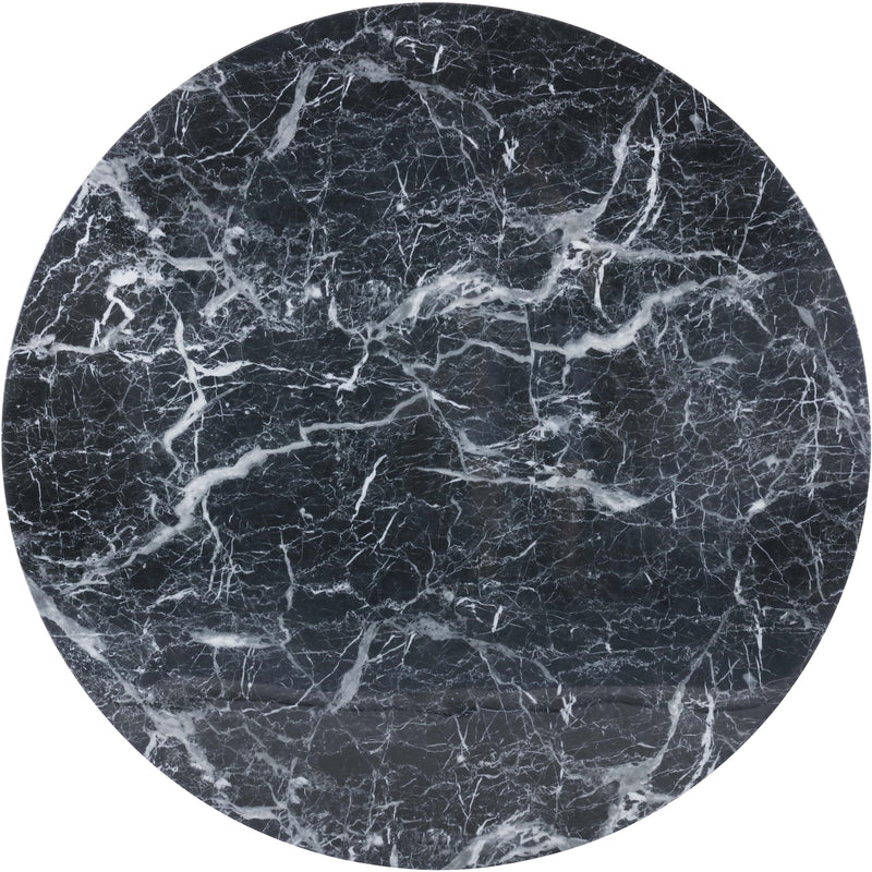 Meridian Omni Black Faux Marble Dining Table IMAGE 3