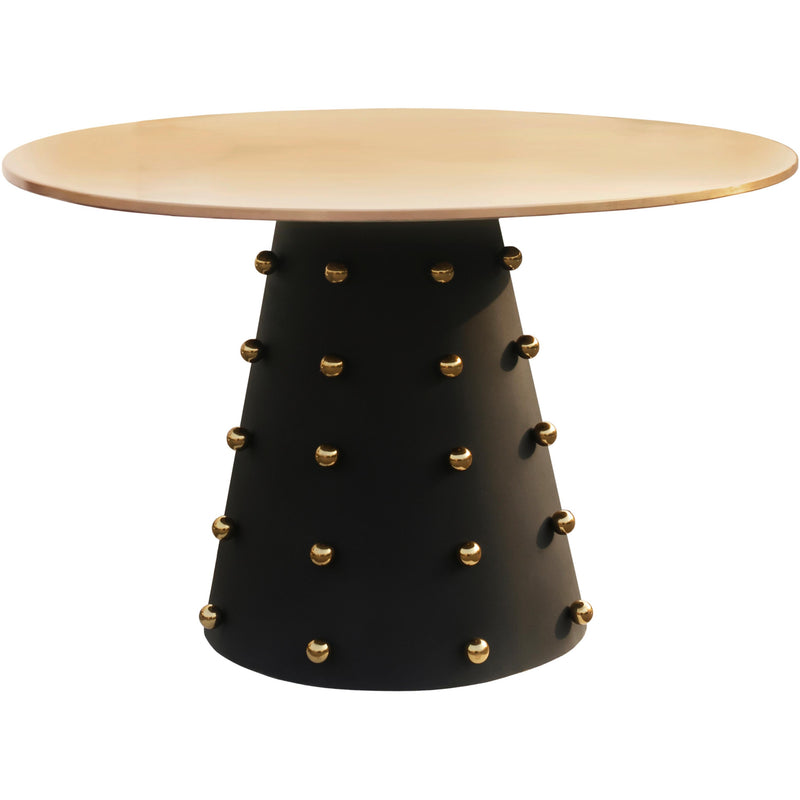 Meridian Raven Black / Gold Dining Table IMAGE 1