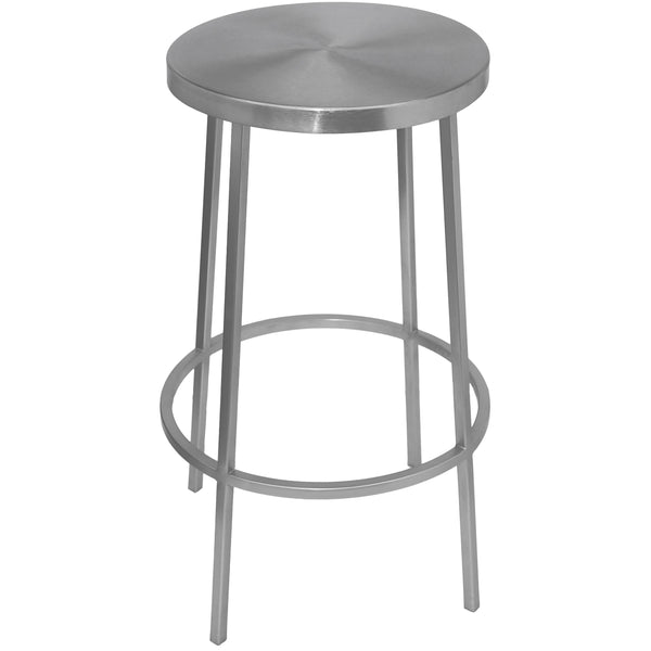 Meridian Tyson Silver Iron Counter Stool IMAGE 1