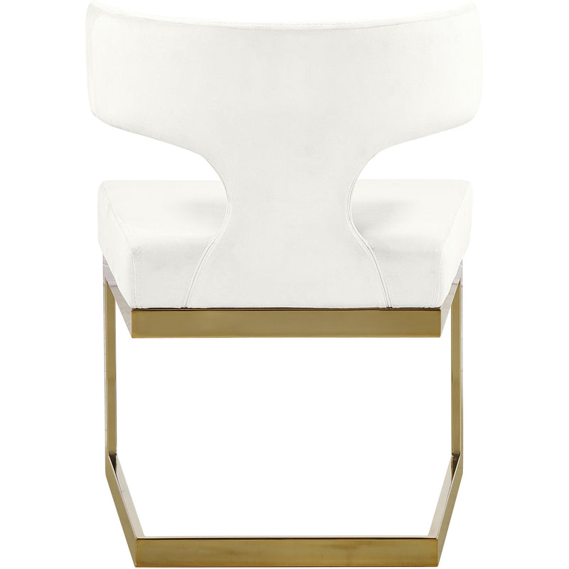 Meridian Alexandra Cream Velvet Dining Chair IMAGE 5