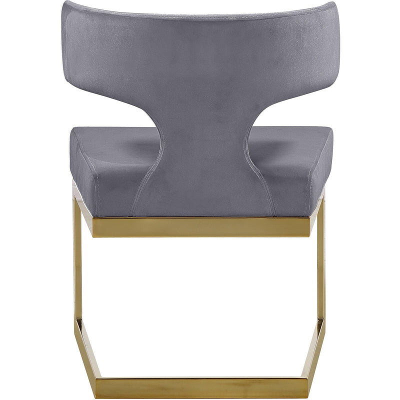 Meridian Alexandra Grey Velvet Dining Chair IMAGE 5