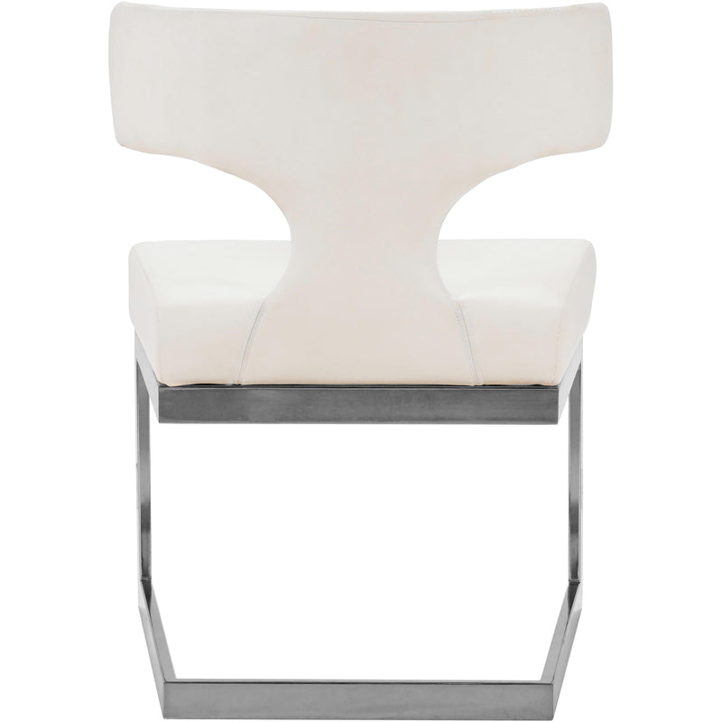 Meridian Alexandra White Vegan Leather Dining Chair IMAGE 4