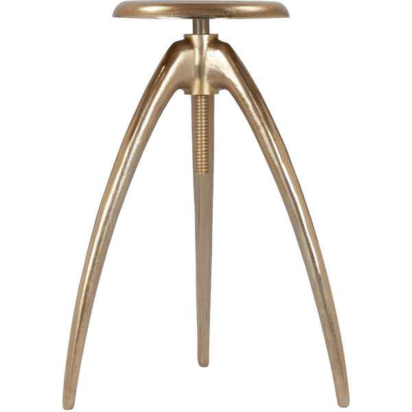 Meridian Clara Gold Aluminum Counter/Bar Stool IMAGE 1