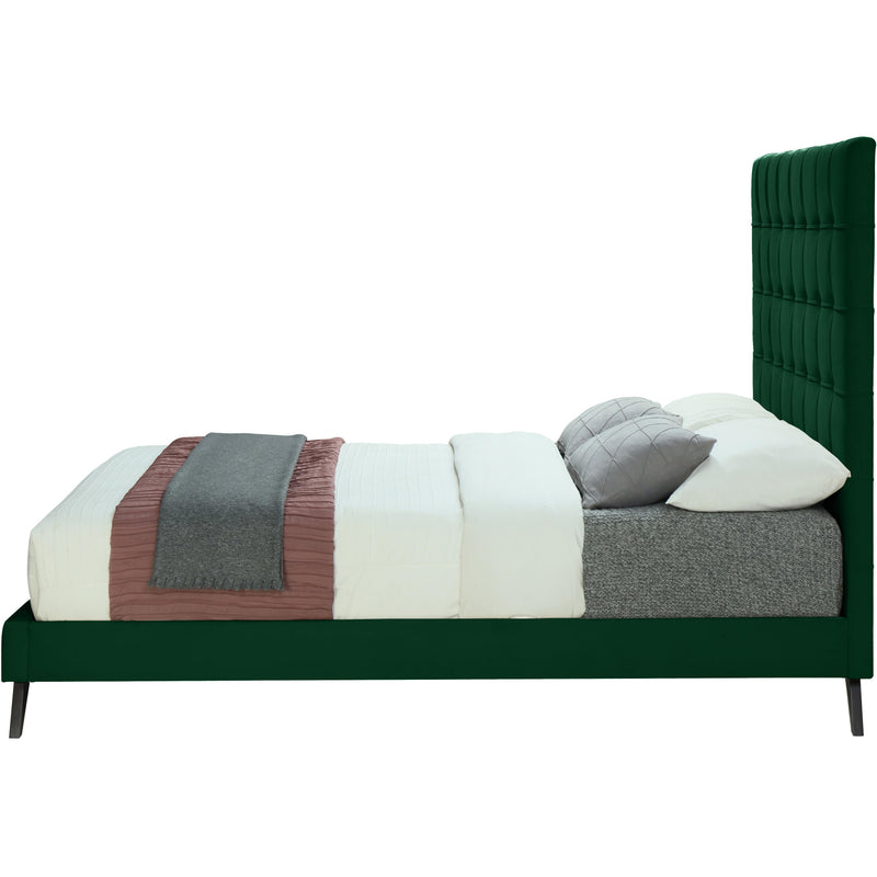 Meridian Elly Green Velvet Full Bed IMAGE 3