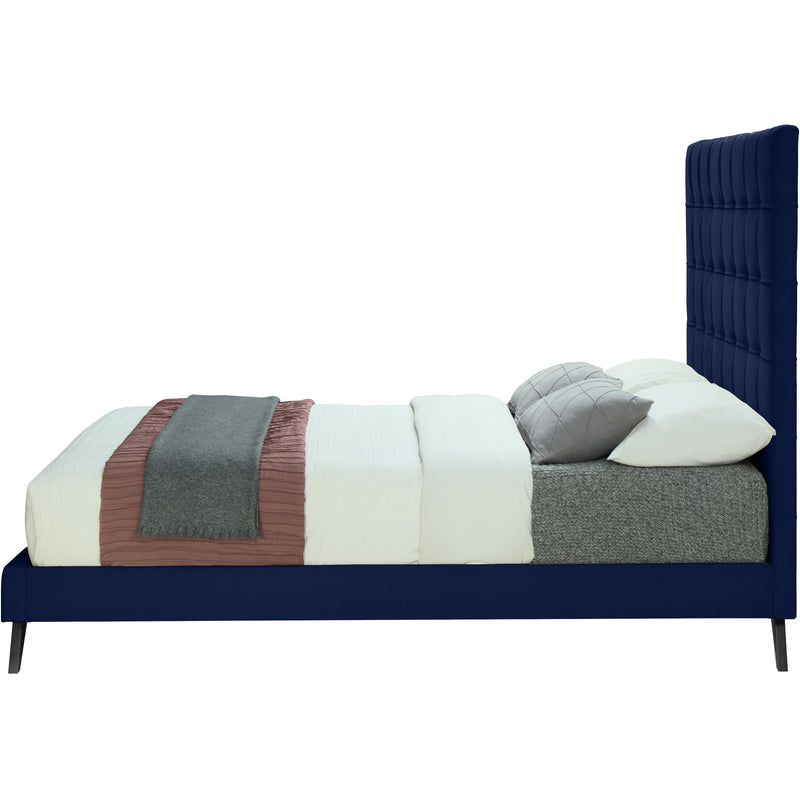 Meridian Elly Navy Velvet Full Bed IMAGE 3