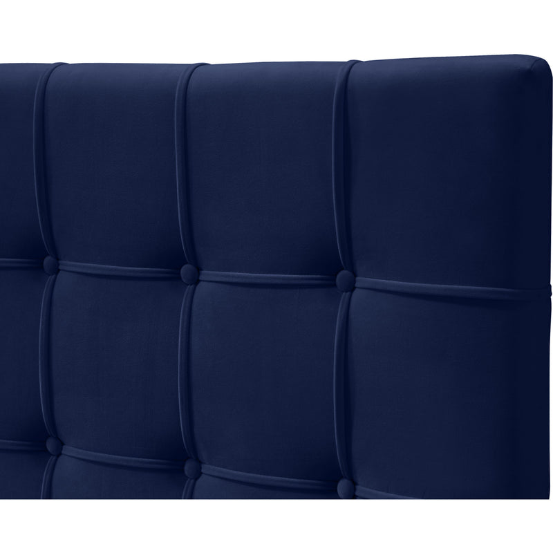 Meridian Elly Navy Velvet Full Bed IMAGE 4