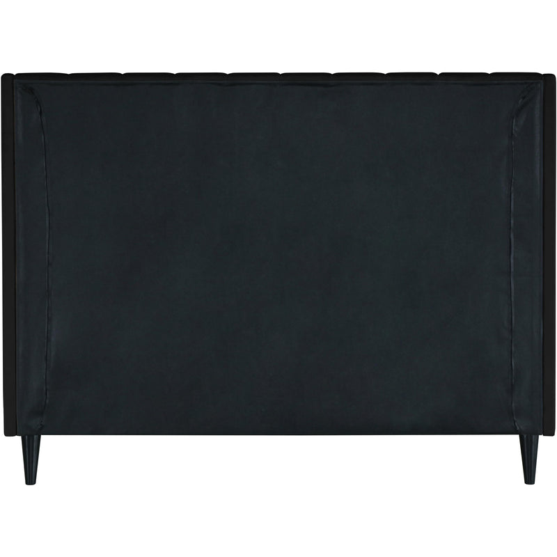 Meridian Eva Black Velvet King Bed IMAGE 6