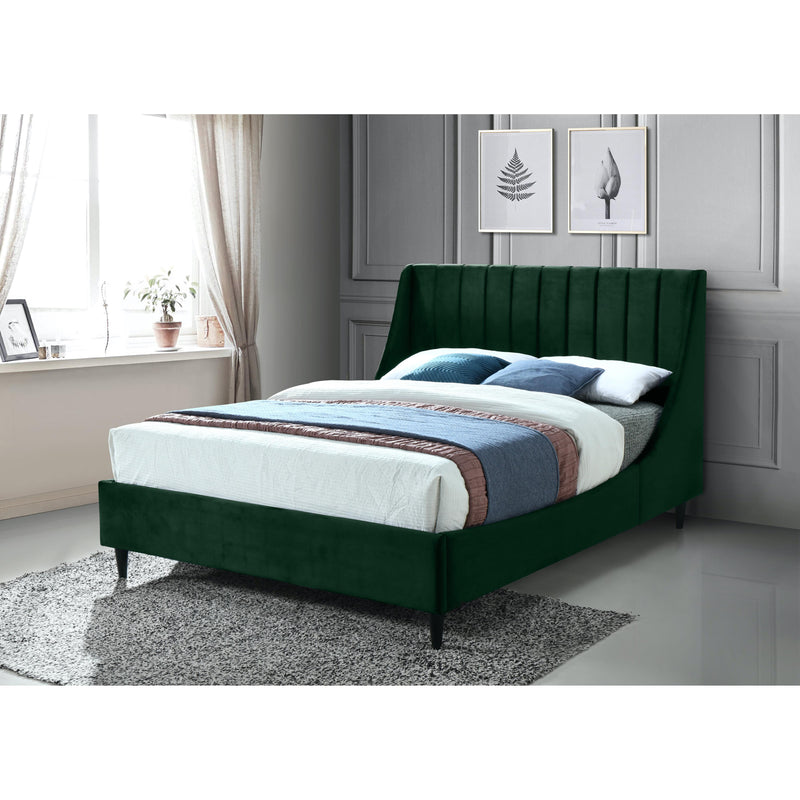 Meridian Eva Green Velvet King Bed IMAGE 4