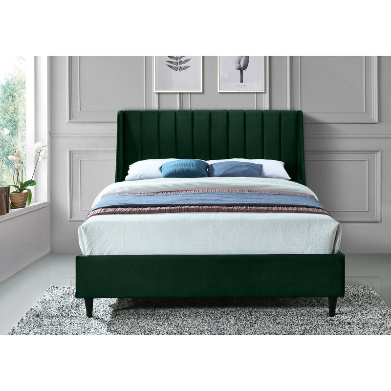 Meridian Eva Green Velvet King Bed IMAGE 5