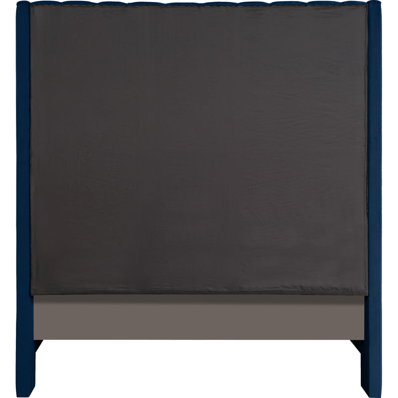 Meridian Fritz Navy Velvet Full Bed IMAGE 8