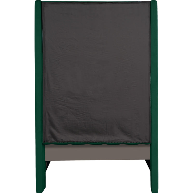 Meridian Fritz Green Velvet Twin Bed IMAGE 8