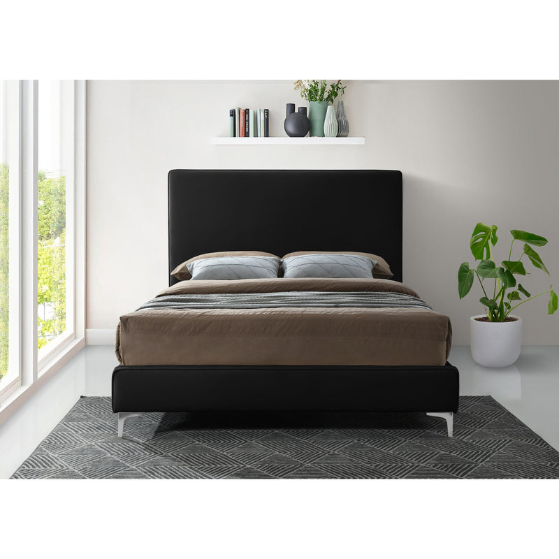 Meridian Geri Black Velvet Full Bed IMAGE 8