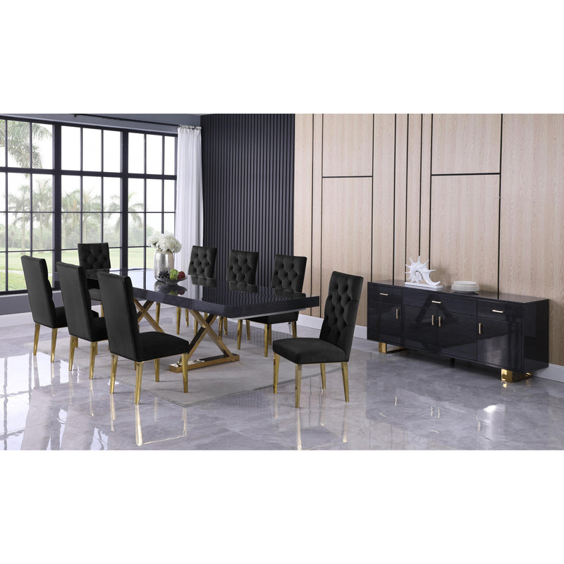 Meridian Excel Grey Oak Veneer Lacquer Extendable Dining Table (3 Boxes) IMAGE 7