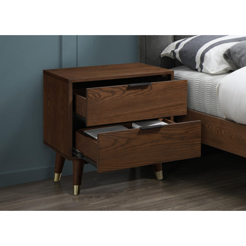 Meridian Vance Walnut Night Stand IMAGE 5