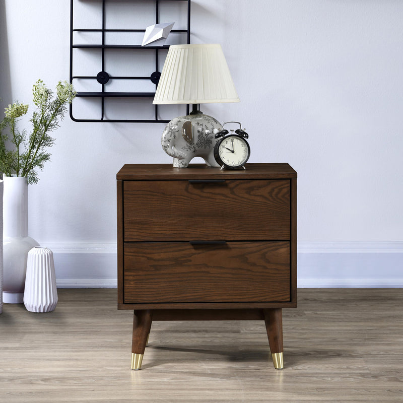 Meridian Vance Walnut Night Stand IMAGE 6