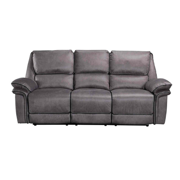 Happy Homes Victoria Reclining Fabric Sofa Victoria Reclining Sofa - Grey IMAGE 1