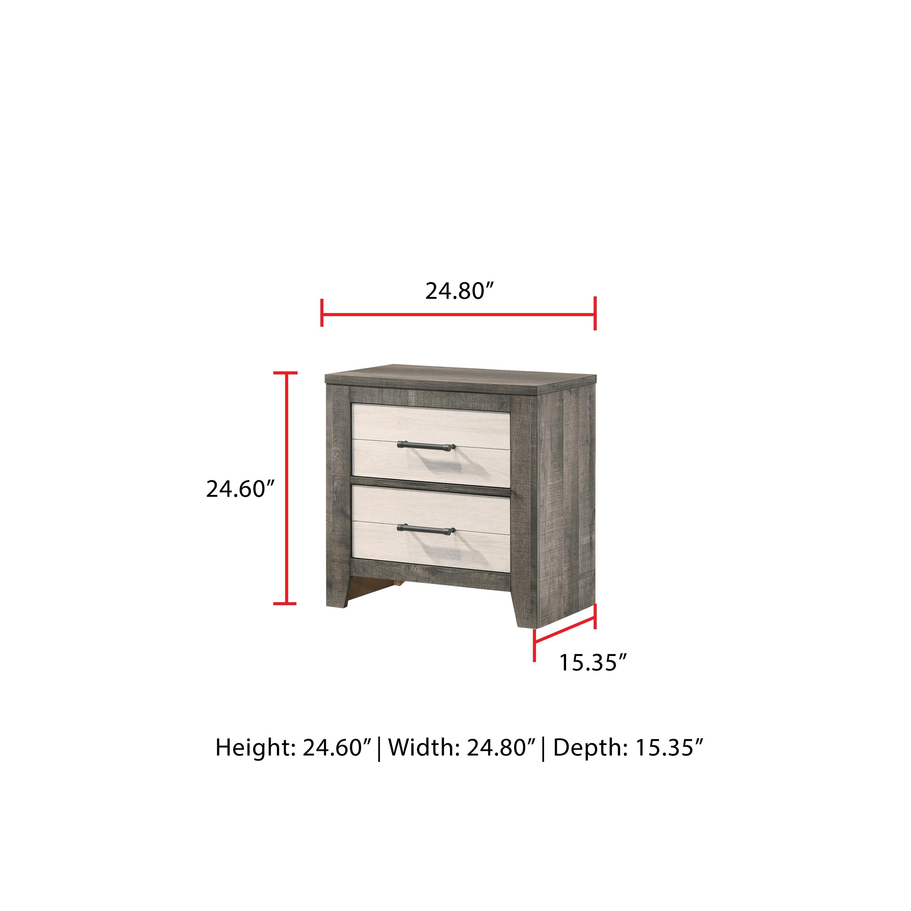 Diamond Modern Furniture CM Rhett 2-Drawer Nightstand B8170-2 IMAGE 3