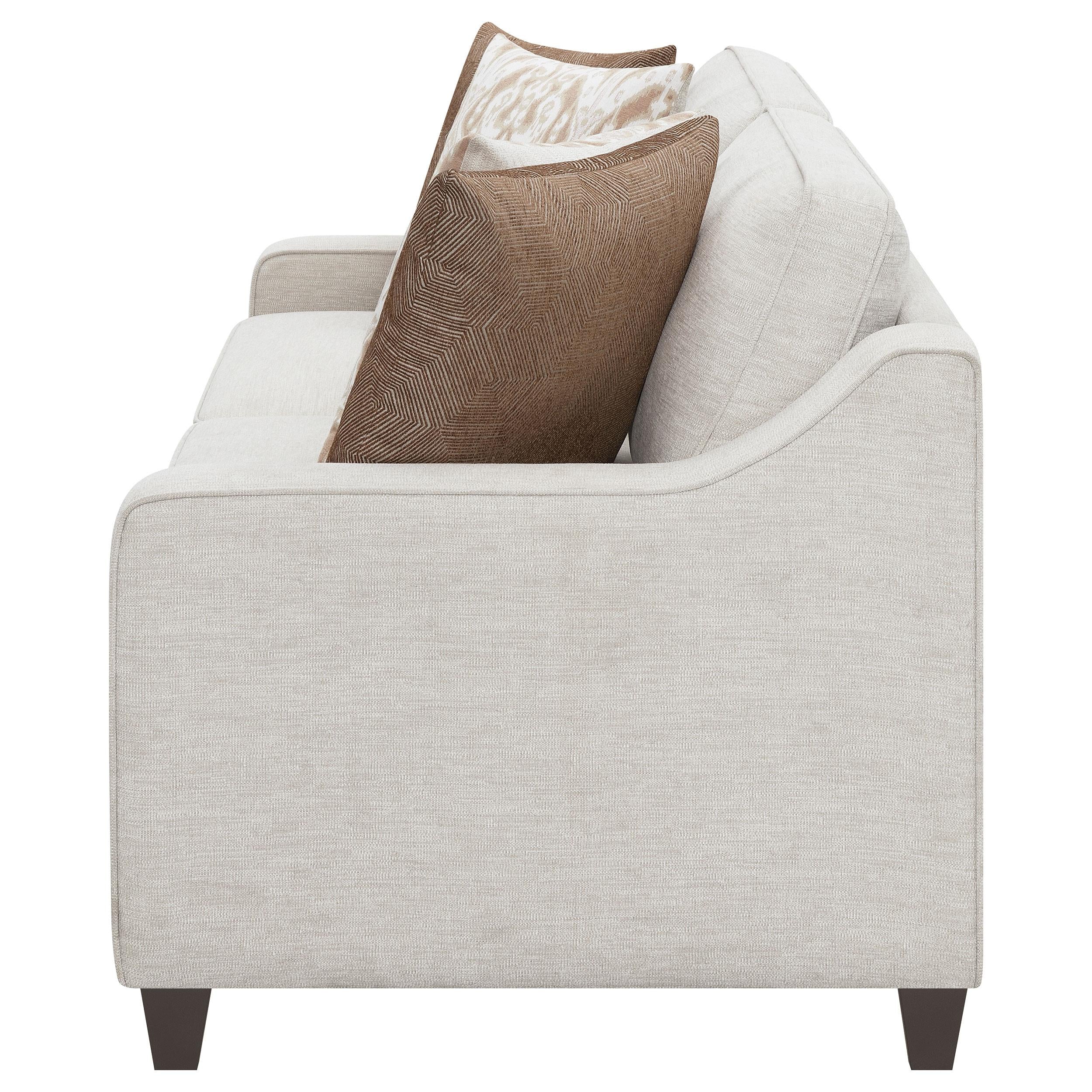 Diamond Modern Furniture COA Christine Stationary Fabric Sofa 552061 IMAGE 4