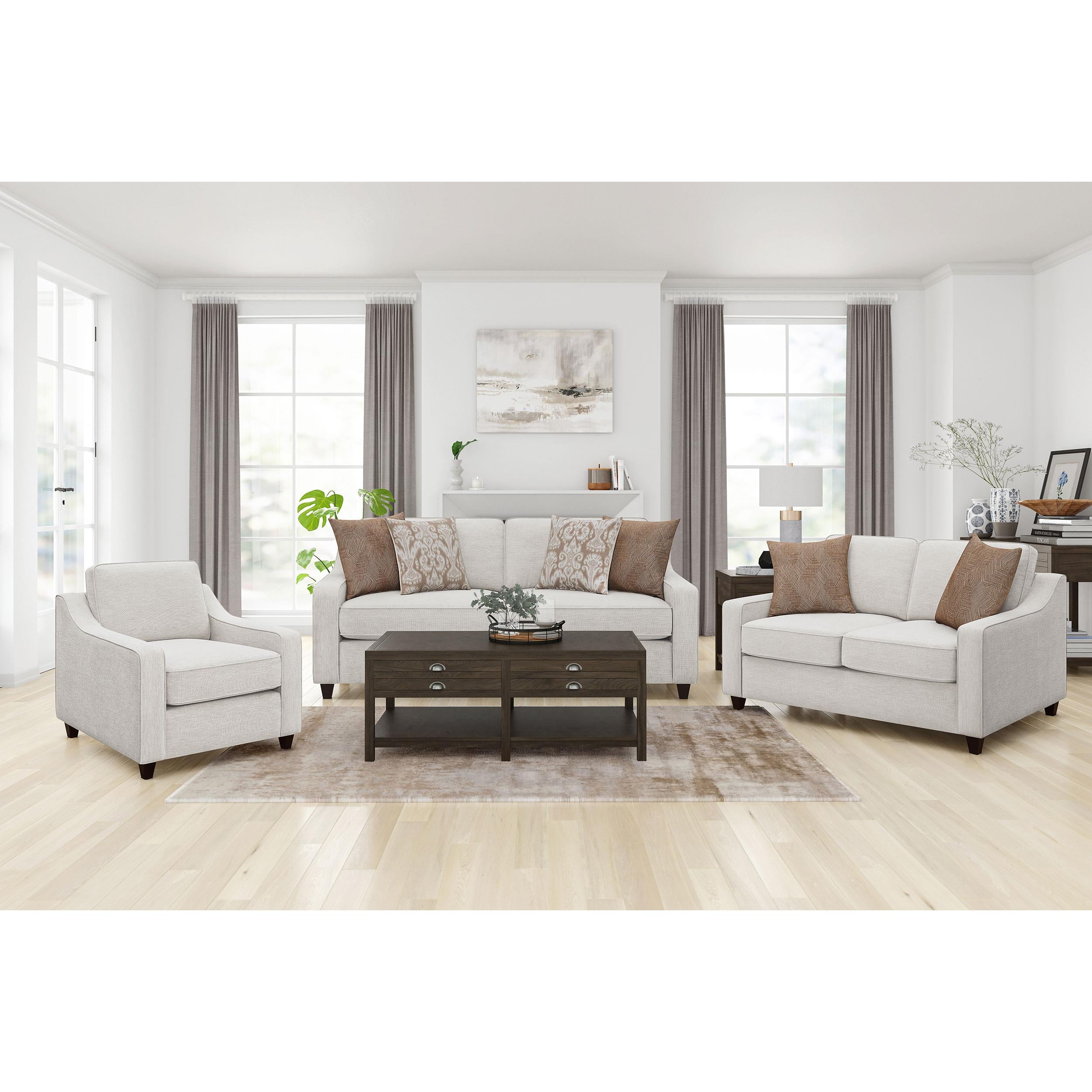 Diamond Modern Furniture COA Christine Stationary Fabric Sofa 552061 IMAGE 9