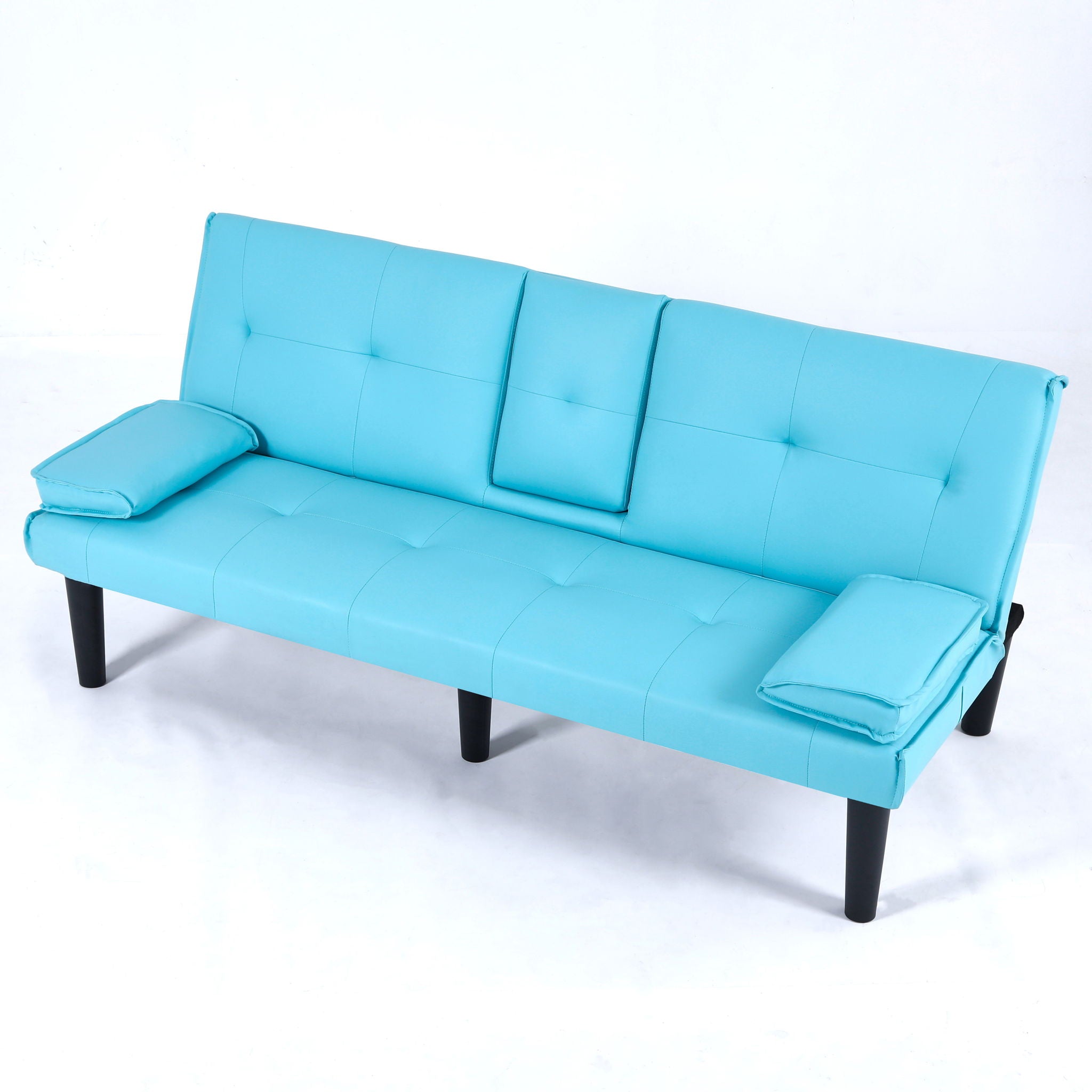 Sofa Bed With Foldable Design And Cup Holder