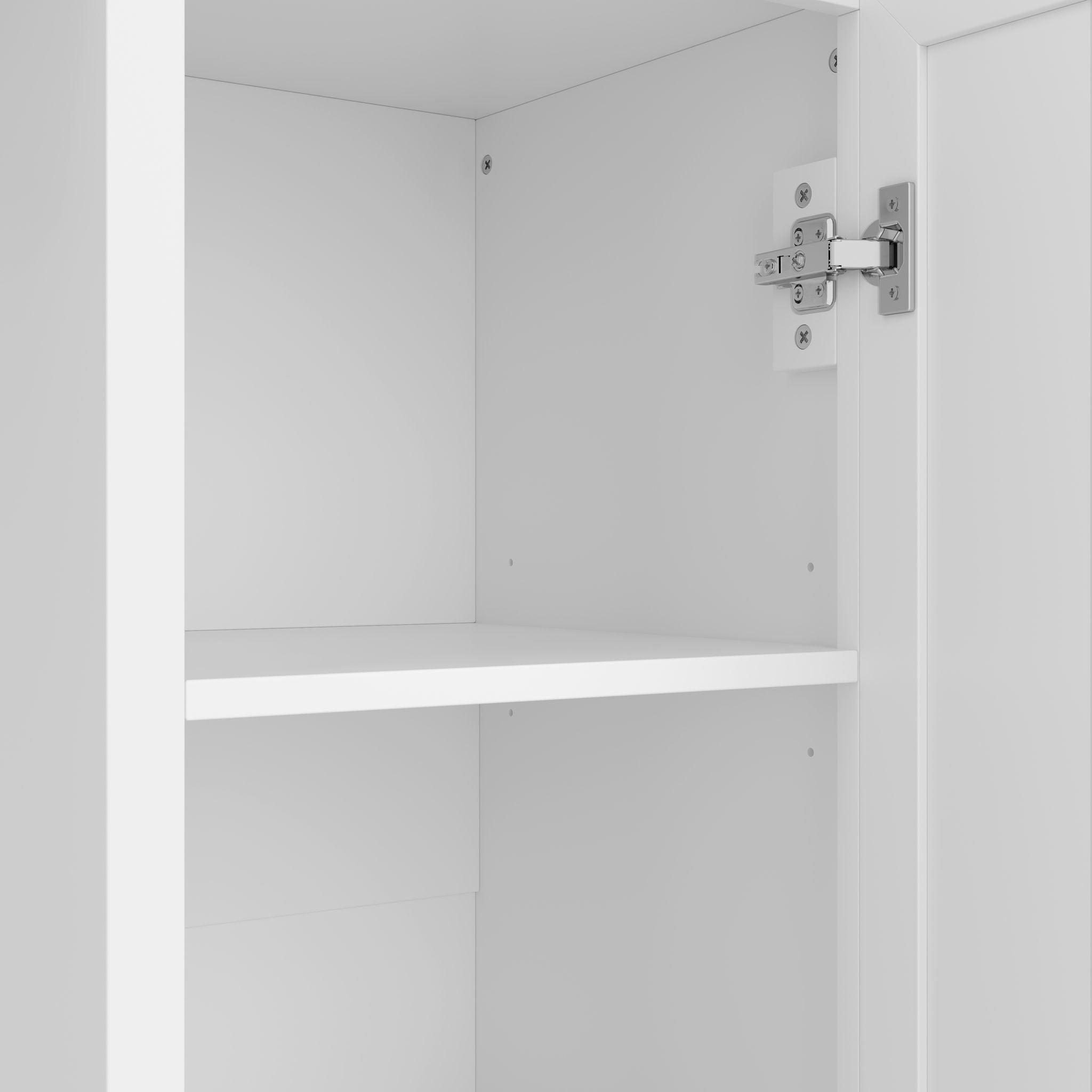 Hall Tree With Bench And 3 Hooks, Modern Entryway Storage Organizer Cabinet With 4 Doors, 1 Drawer And Adjustable Shelves