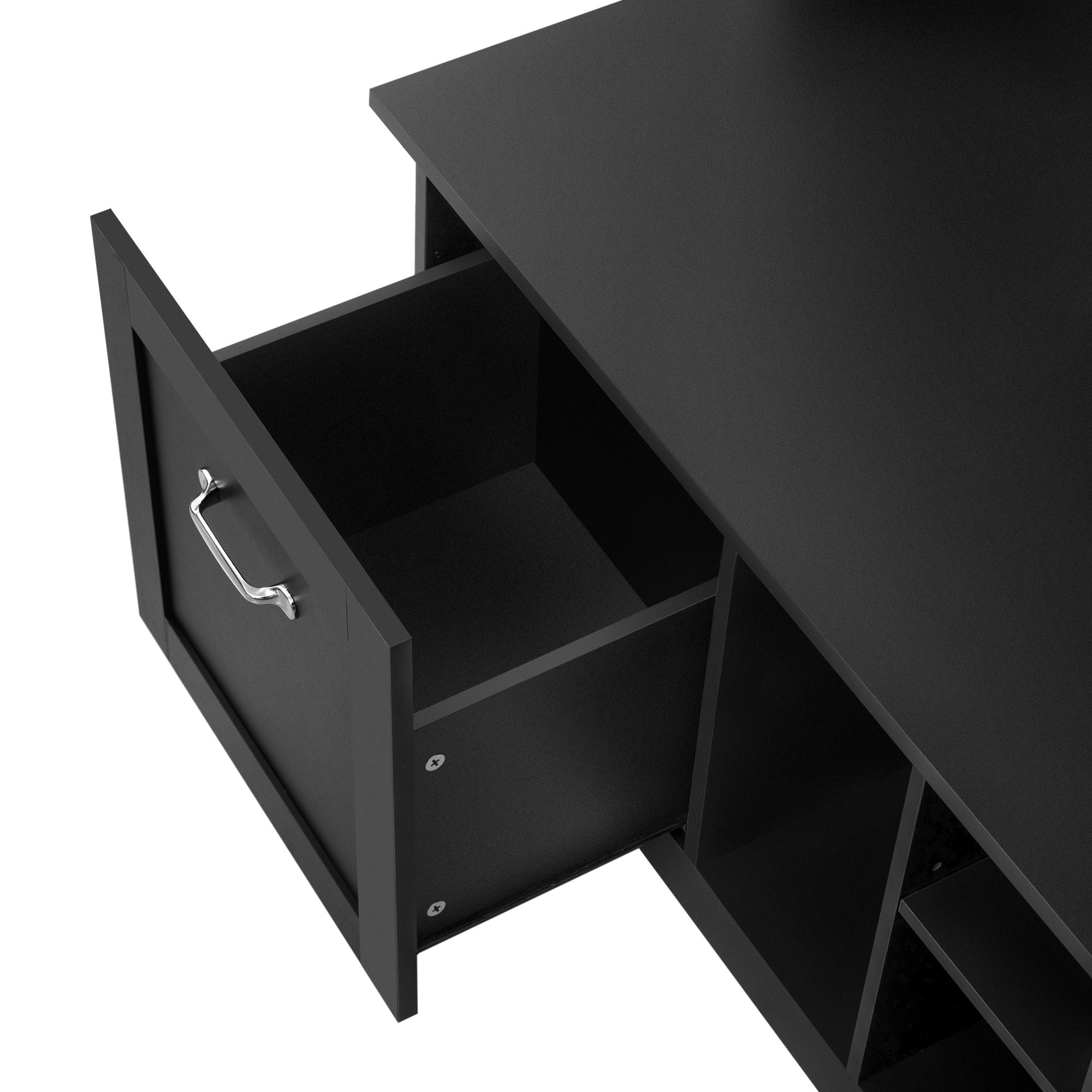 5 In 1 Entryway Bench With Coat Rack, 7 Sturdy Hooks, 2 Spacious Drawers And Adjustable Shelves