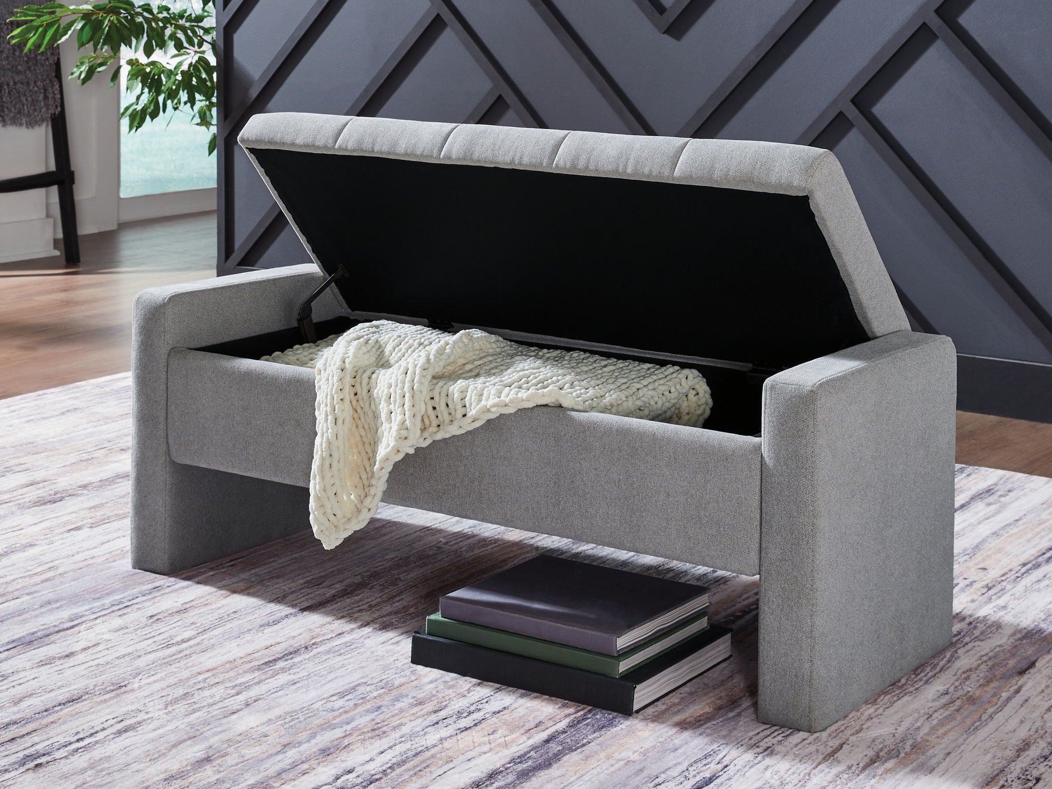 Akselman - Storage Bench - Gray