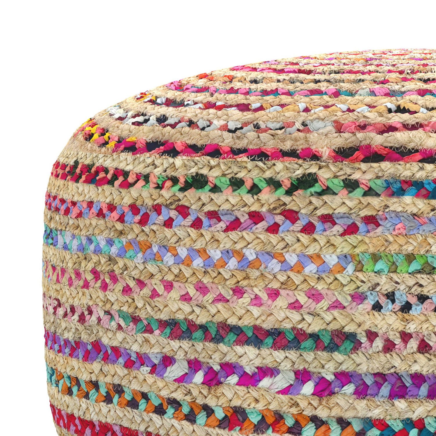 Margo - Large Round Pouf - Multicolor