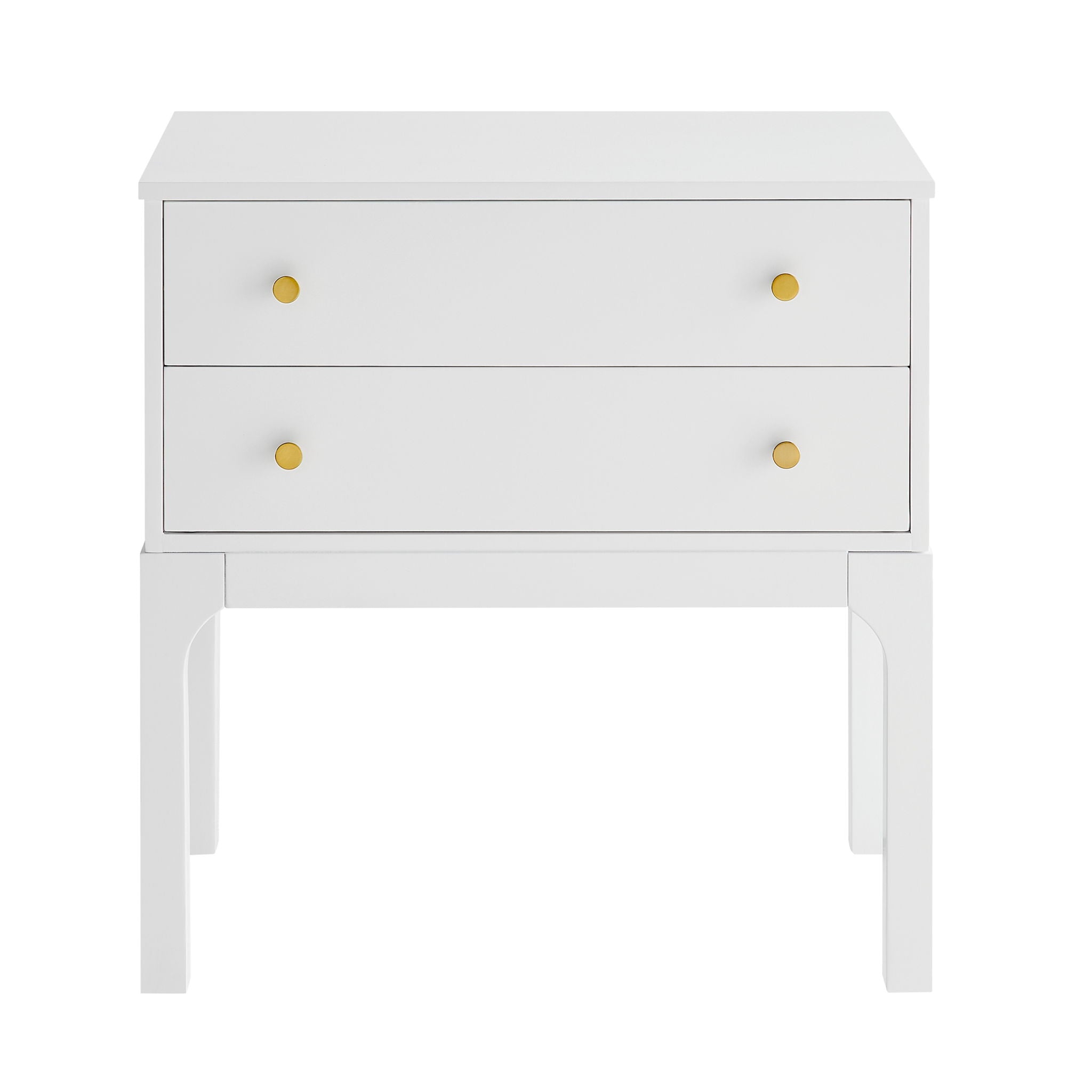 Alonso - 2 Drawer Nightstand - White