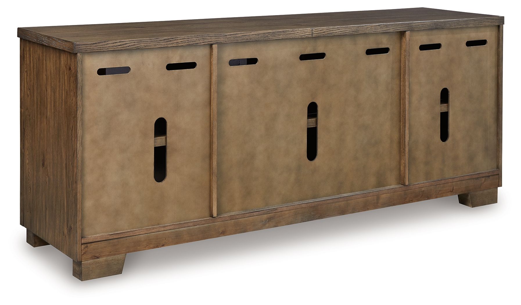Rosswain - Extra Large TV Stand - Warm Brown