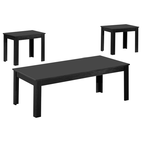 Elias  Engineered Wood Coffee Table Set Black
