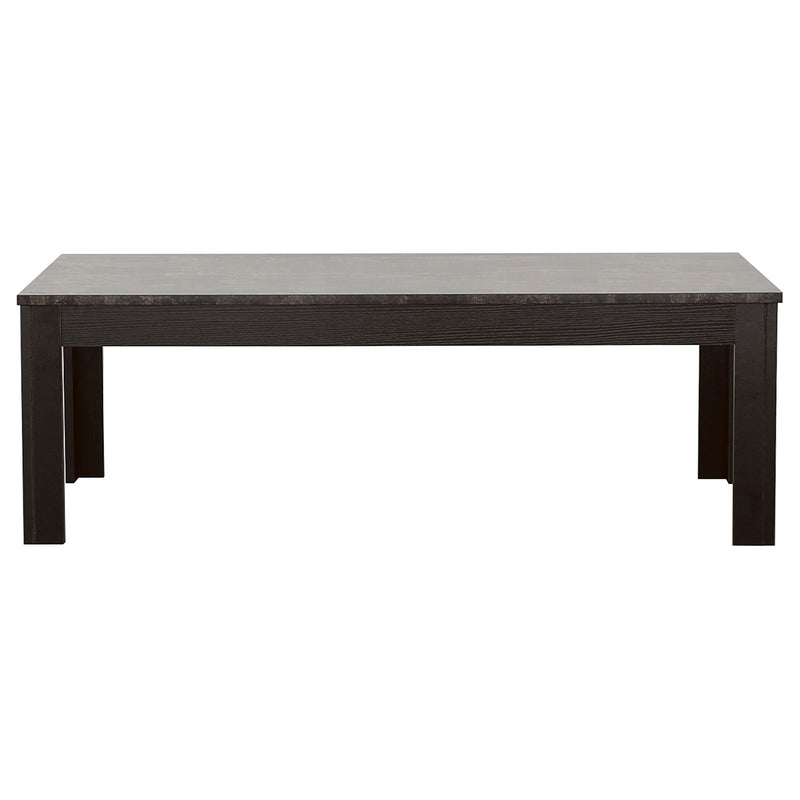 Rhodes  Faux Marble Top Coffee Table Set Brown