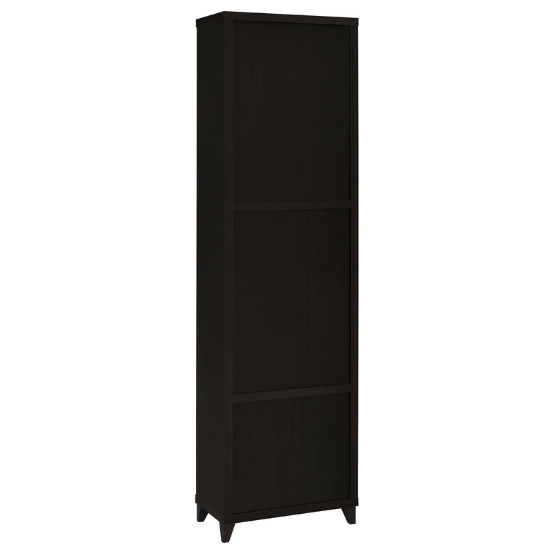 Lewes 2-door Engineered Wood 60-inch TV Stand Cappuccino