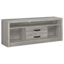 Burke 2-door Engineered Wood TV Stand Grey Driftwood