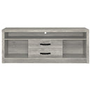 Burke 2-door Engineered Wood TV Stand Grey Driftwood
